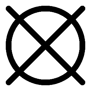 Instruction d'entretien : Ne pas laver à sec