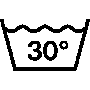 Instruction d'entretien : Laver maximum à 30°