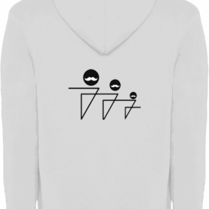 Hoodie Mouvement Novembre avec capuche - Blanc - Back