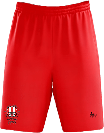 Short échauffement - Renens Basket - Rouge