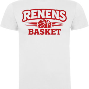 T-shirt playoff blanc Renens Basket - Front