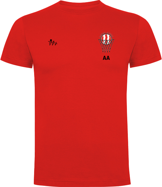 T-shirt rouge Renens Basket - Front
