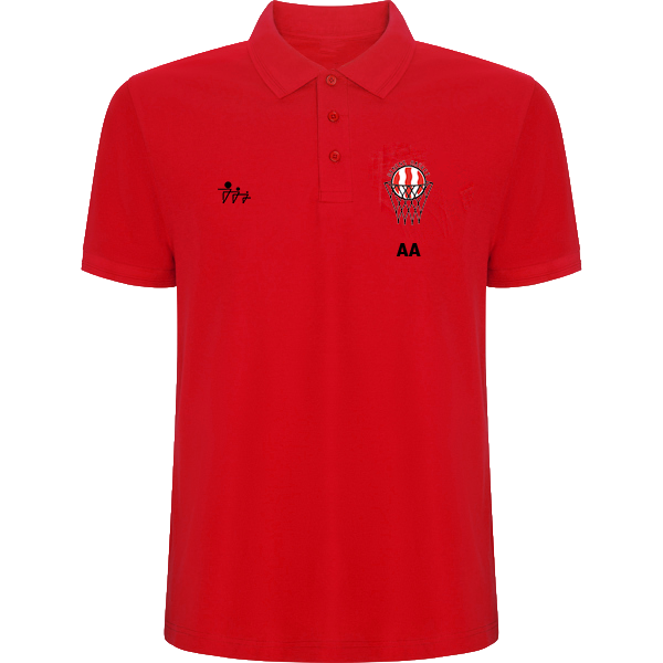 Polo rouge Renens Basket - Front